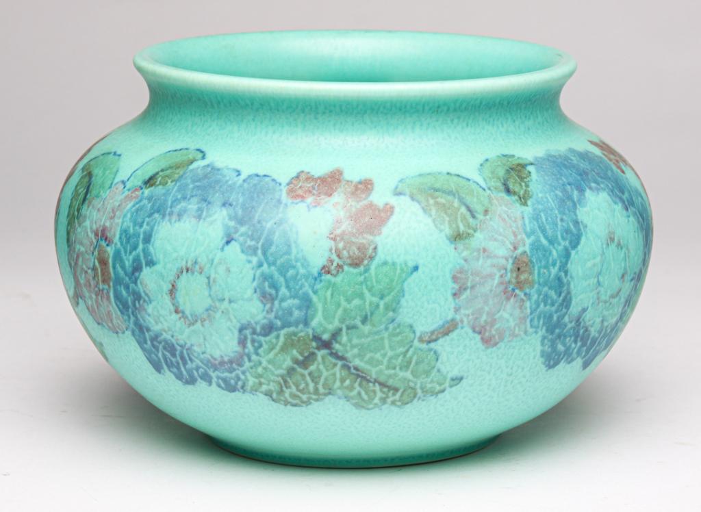 ROOKWOOD MATTE GLAZE VASE BY JOHN W. PULLMAN. (1 of 3)