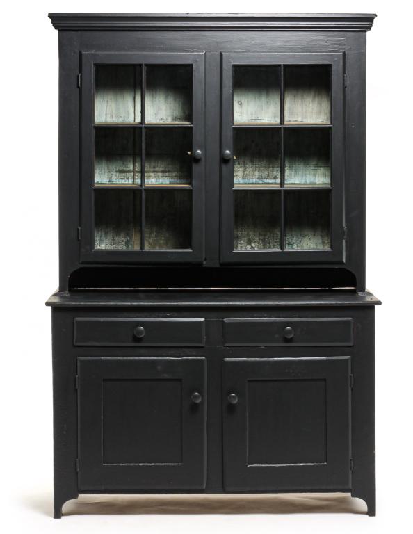 AMERICAN STEPBACK CUPBOARD. (1 of 4)