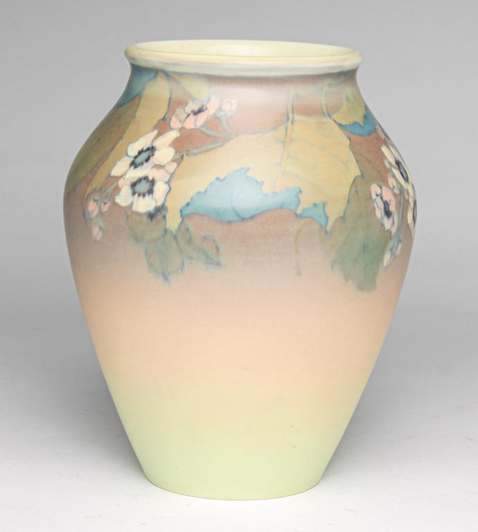 ROOKWOOD VELLUM VASE BY R. ROTHENBUSCH. (1 of 3)