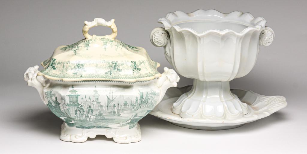 TWO ENGLISH SOUP TUREENS. (1 of 7)