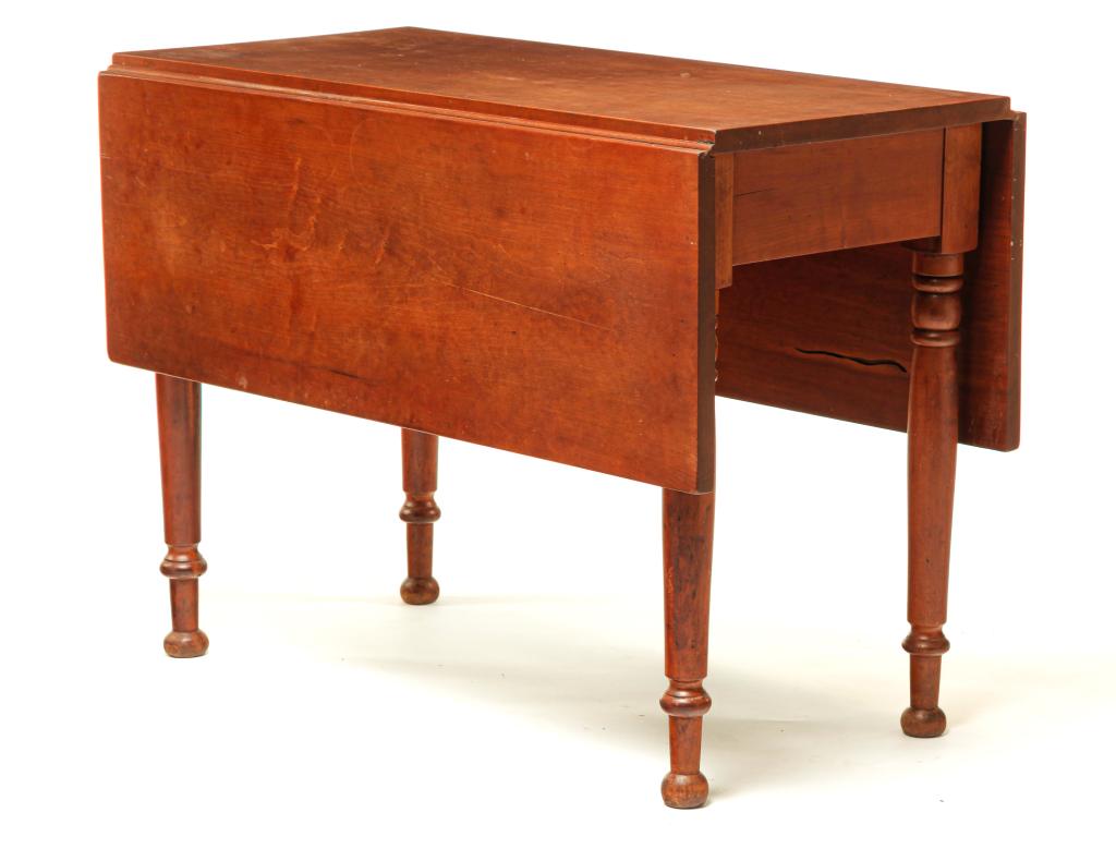 AMERICAN SHERATON DROP LEAF TABLE. (1 of 4)