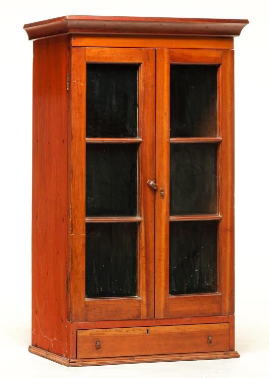 AMERICAN HANGING WALL CABINET. (1 of 2)