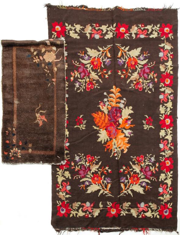 TWO ORIENTAL AREA RUGS. (1 of 3)