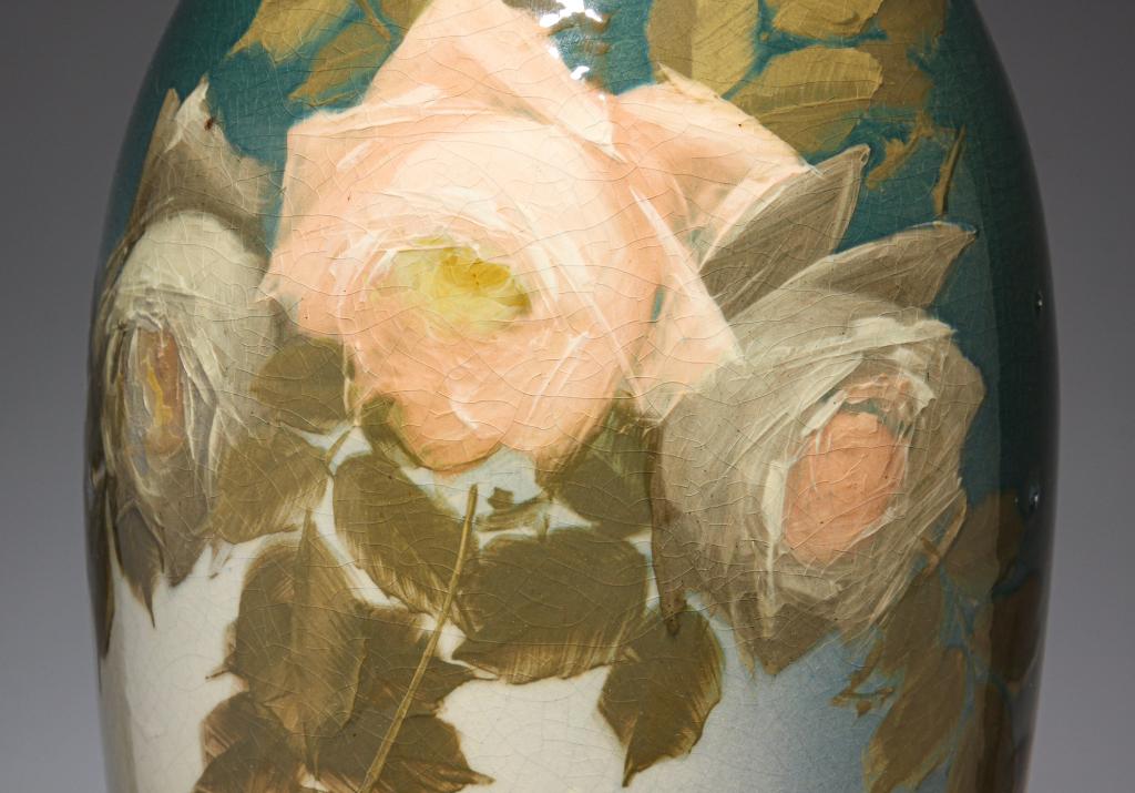 ROSEVILLE ROZANE ROYAL VASE BY J. IMLAY. (1 of 4)