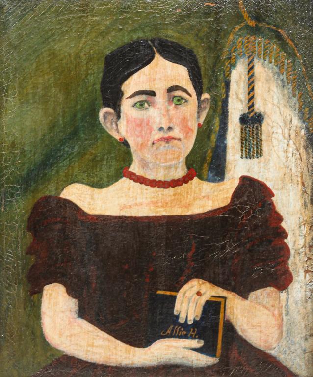 PRIMITIVE PORTRAIT OF A GIRL. (1 of 3)