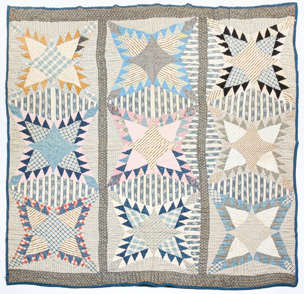 AMERICAN PIECEWORK QUILT. (1 of 2)