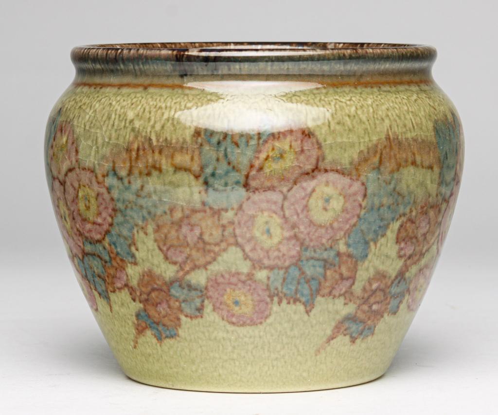 ROOKWOOD HIGH GLAZE VASE BY SARA SAX. (1 of 3)