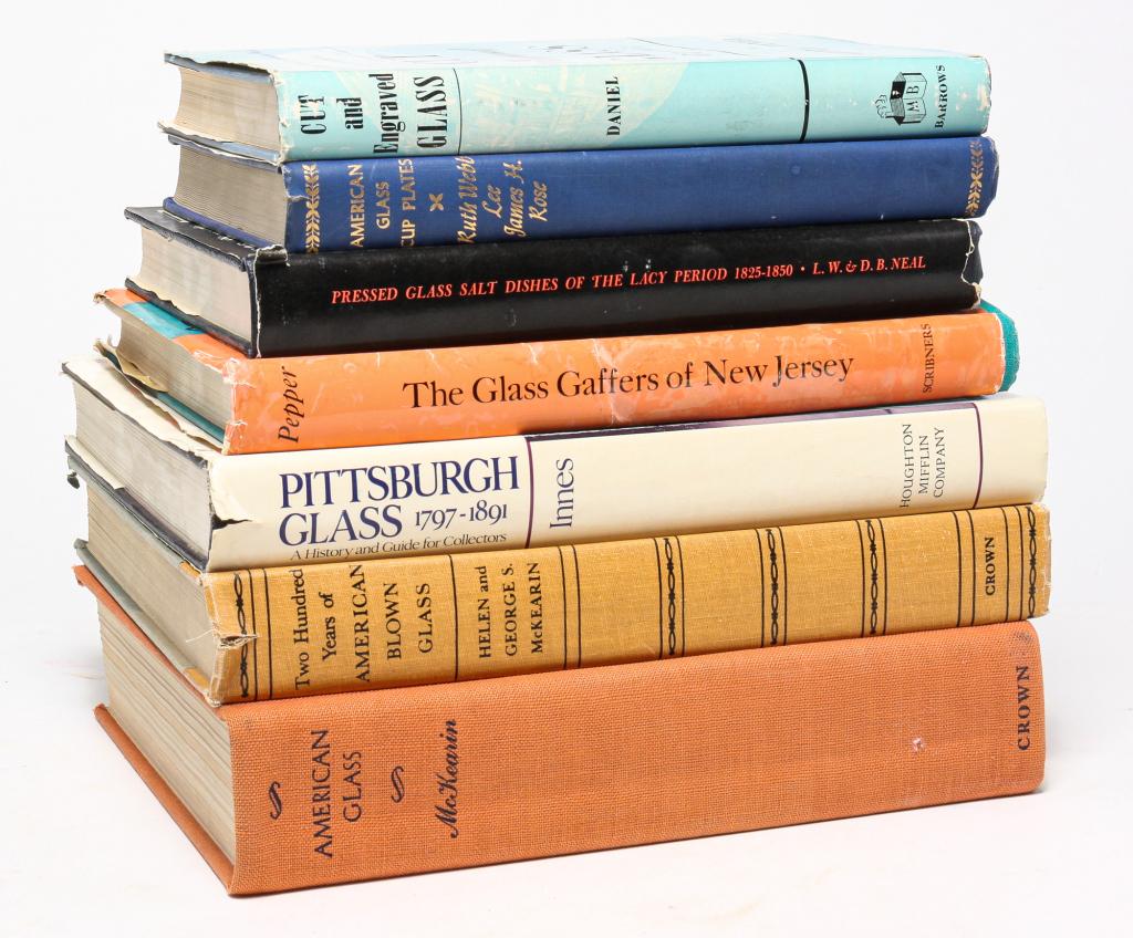 SEVEN REVERENCE BOOKS ON GLASS. (1 of 4)