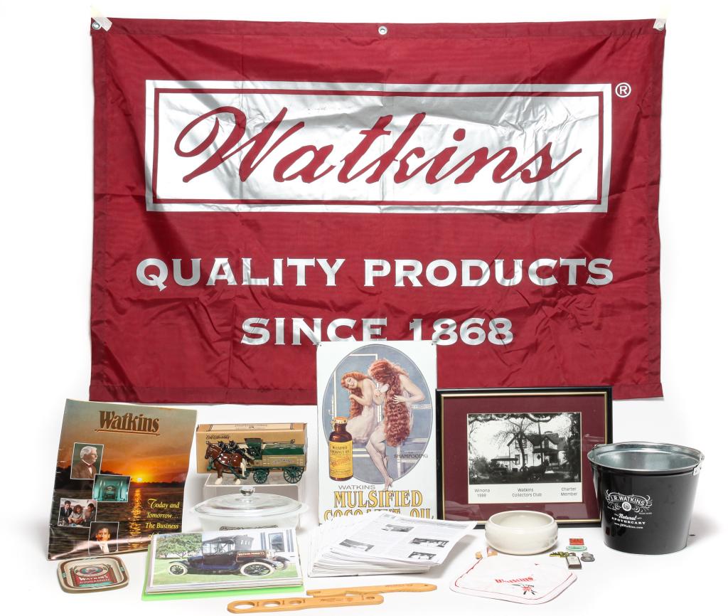 GROUP OF WATKINS SPICE COMPANY PIECES. (1 of 7)