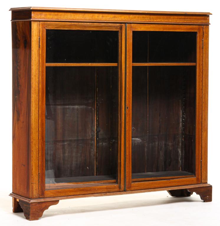 ENGLISH CHIPPENDALE STYLE BOOKCASE. (1 of 3)