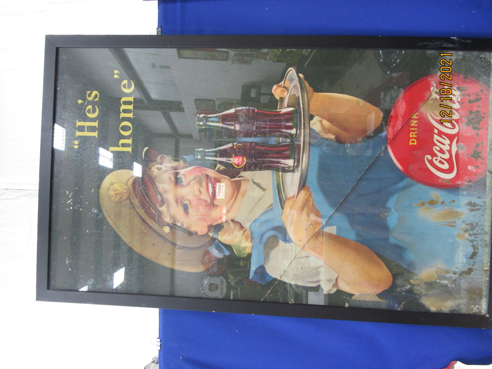 COCA-COLA CARDBOARD POSTER (1 of 1)