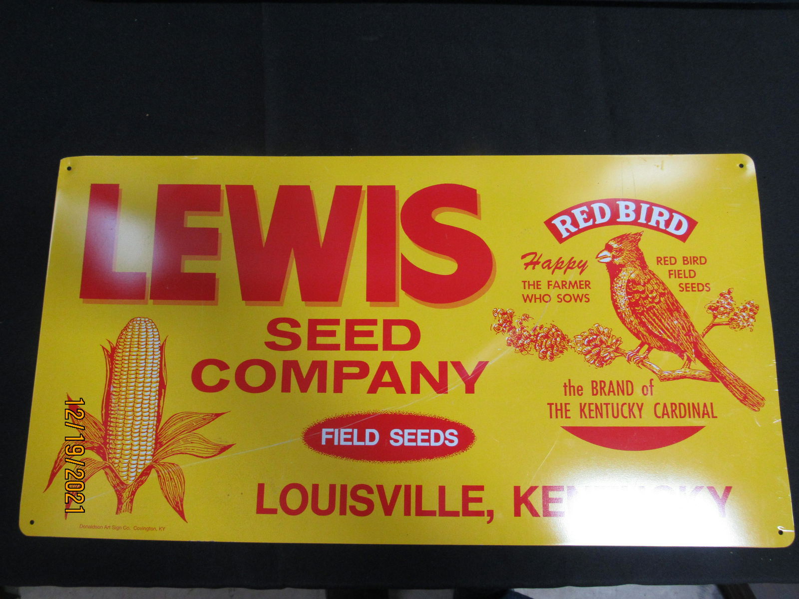 LEWIS SEED CORN SIGN (1 of 2)