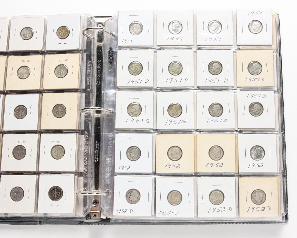 192 ROOSEVELT SILVER DIMES FROM 1946 TO 1964 (1 of 11)