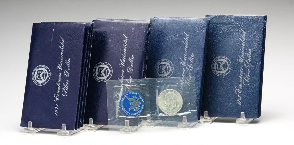 TWENTY EISENHOWER UNCIRCULATED SILVER DOLLARS (1 of 3)