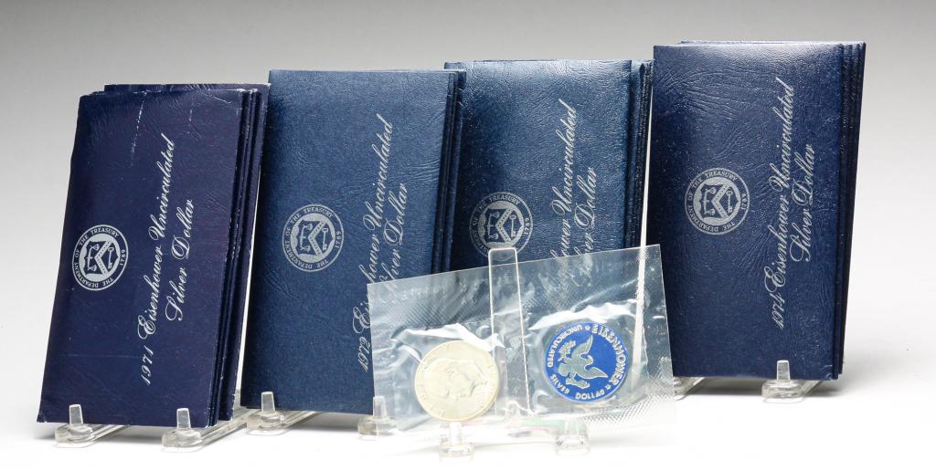 TWENTY EISENHOWER UNCIRCULATED SILVER DOLLARS (1 of 3)