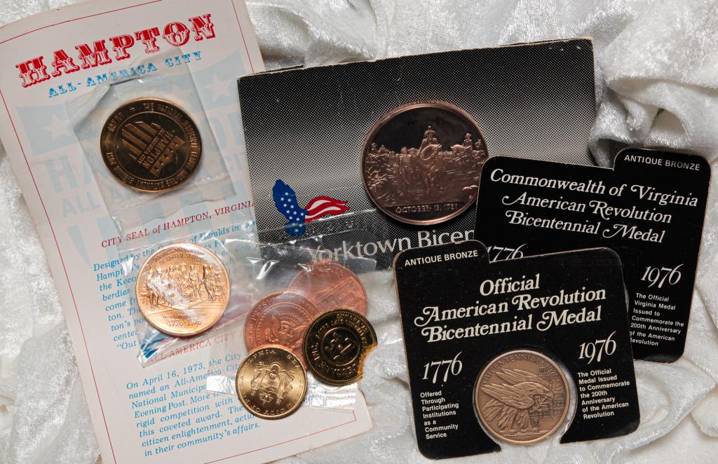 SMALL GROUP COMMEMORATIVE MEDALS/TOKENS (1 of 10)