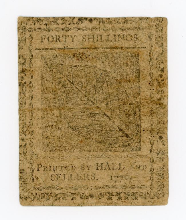 1776 PENNSYLVANIA COLONIAL CURRENCY NOTE (1 of 2)