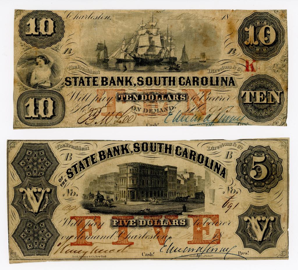 FOUR OBSOLETE CURRENCY NOTES FROM THE CAROLINAS (1 of 4)
