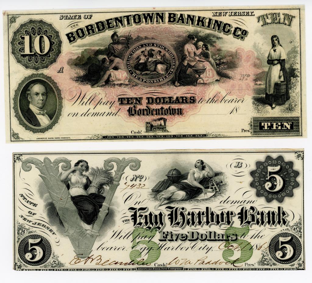 FOUR NEW JERSEY OBSOLETE CURRENCY NOTES (1 of 4)