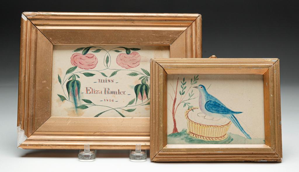 TWO AMERICAN WATERCOLORS. (1 of 5)