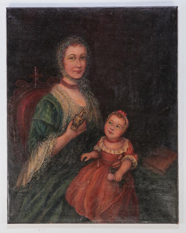 PORTRAIT OF MOTHER AND CHILD. (1 of 4)
