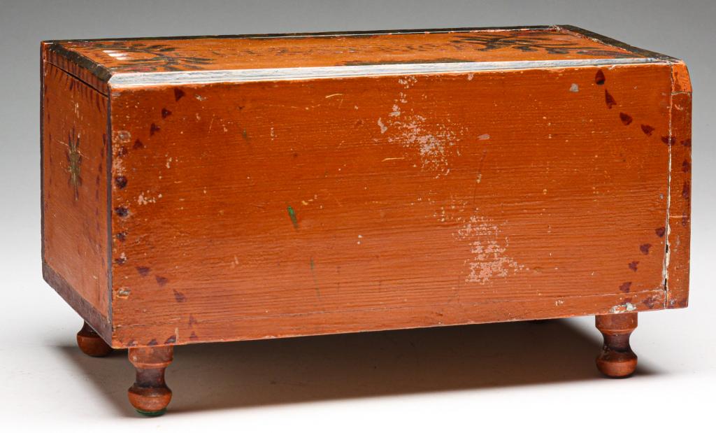 AMERICAN DECORATED SLIDE LID BOX. (1 of 5)