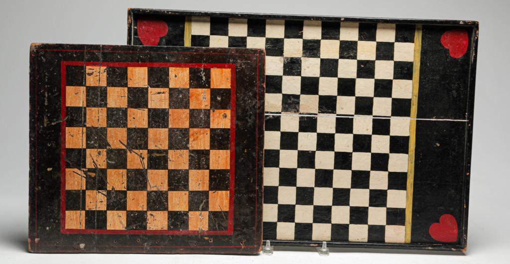 TWO AMERICAN GAMEBOARDS. (1 of 4)