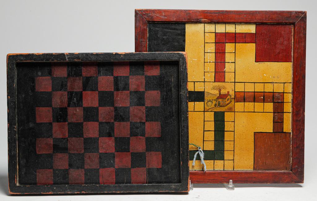 TWO AMERICAN GAMEBOARDS. (1 of 5)