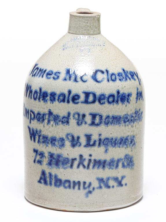 AMERICAN OTTMAN-MCCLOSKEY STONEWARE JUG. (1 of 6)