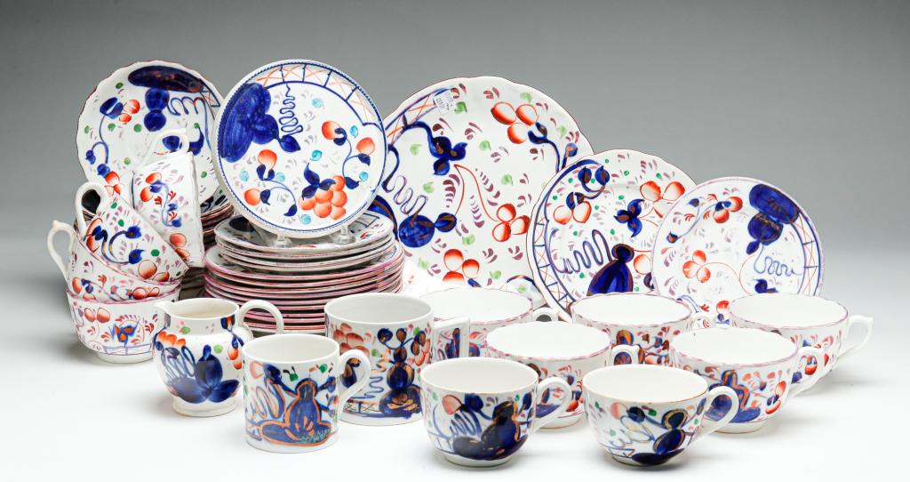 SELECTION OF ENGLISH GAUDY WELSH CHINA. (1 of 8)
