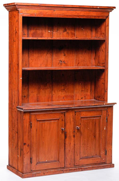 AMERICAN STEPBACK CUPBOARD. (1 of 5)