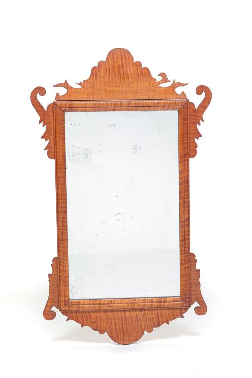 AMERICAN CHIPPENDALE STYLE MIRROR. (1 of 3)