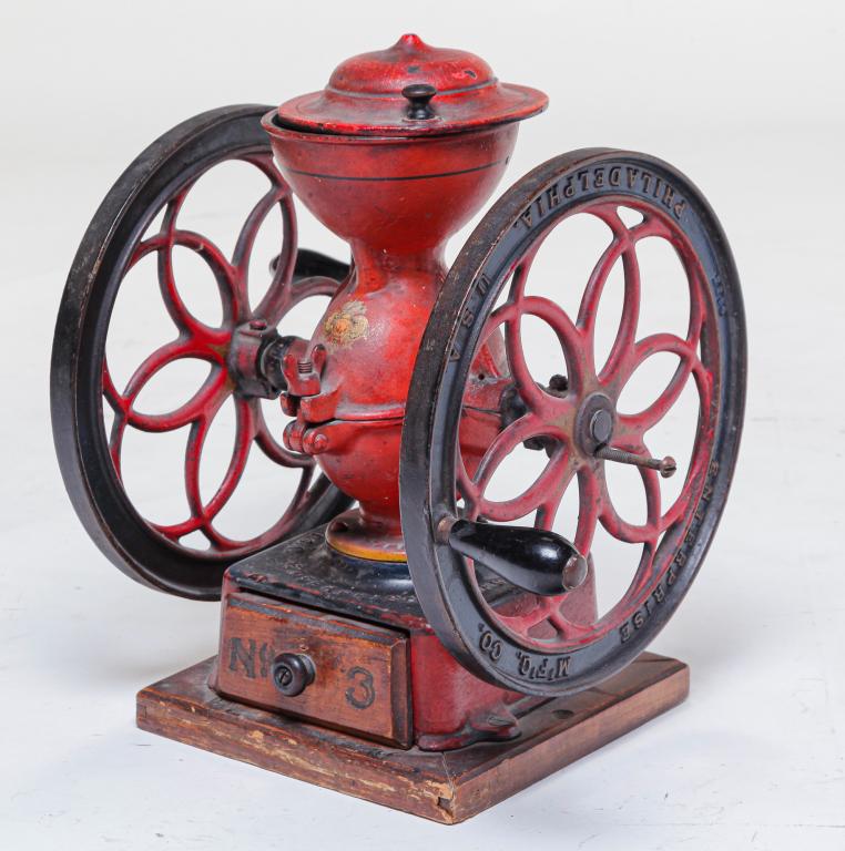 AMERICAN "ENTERPRISE" COUNTER TOP COFFEE MILL. (1 of 5)