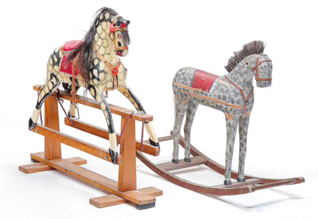 TWO ROCKING HORSES. (1 of 7)