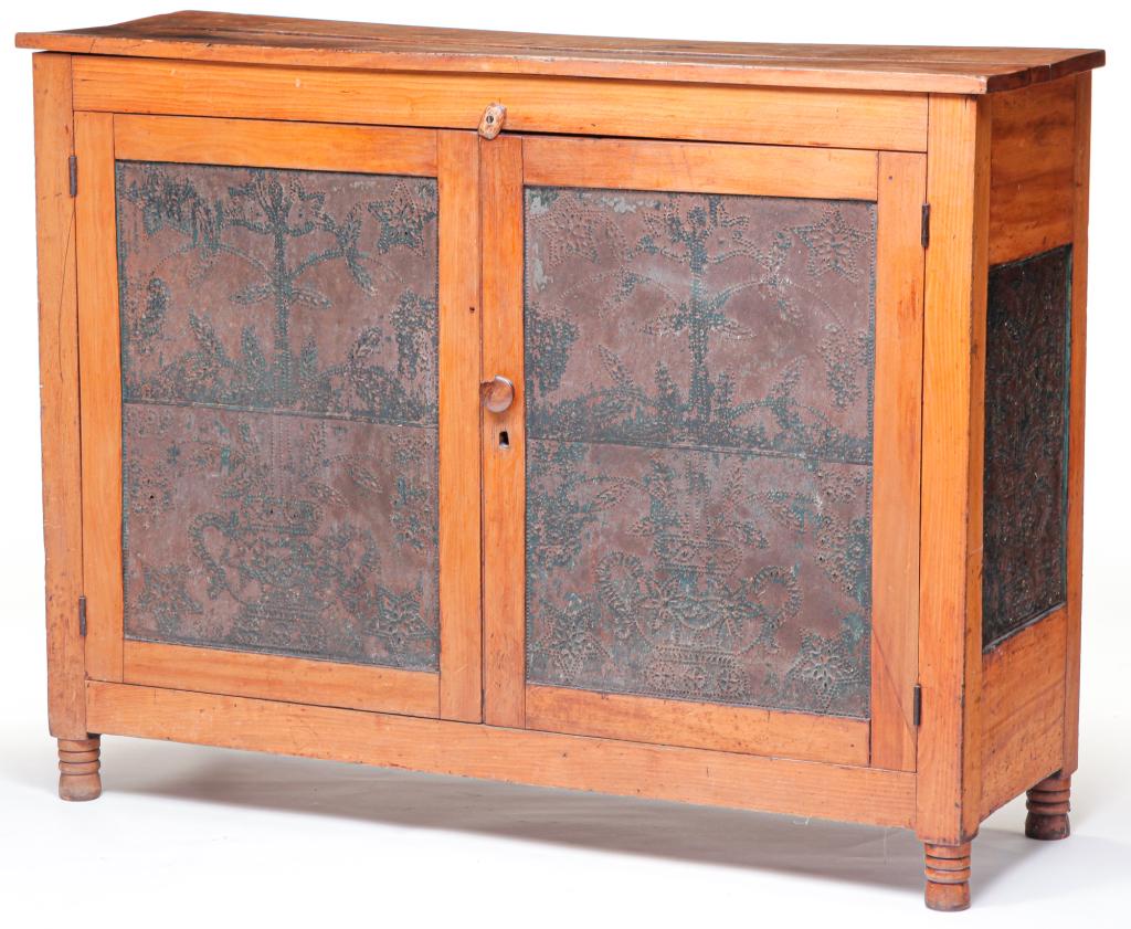 AMERICAN PUNCHED TIN PIE SAFE. (1 of 6)