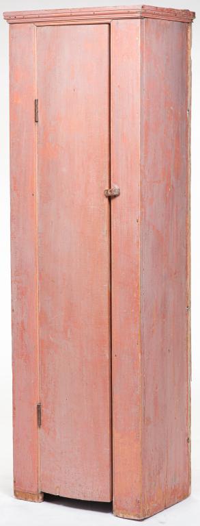 AMERICAN PAINTED CHIMNEY CUPBOARD. (1 of 6)