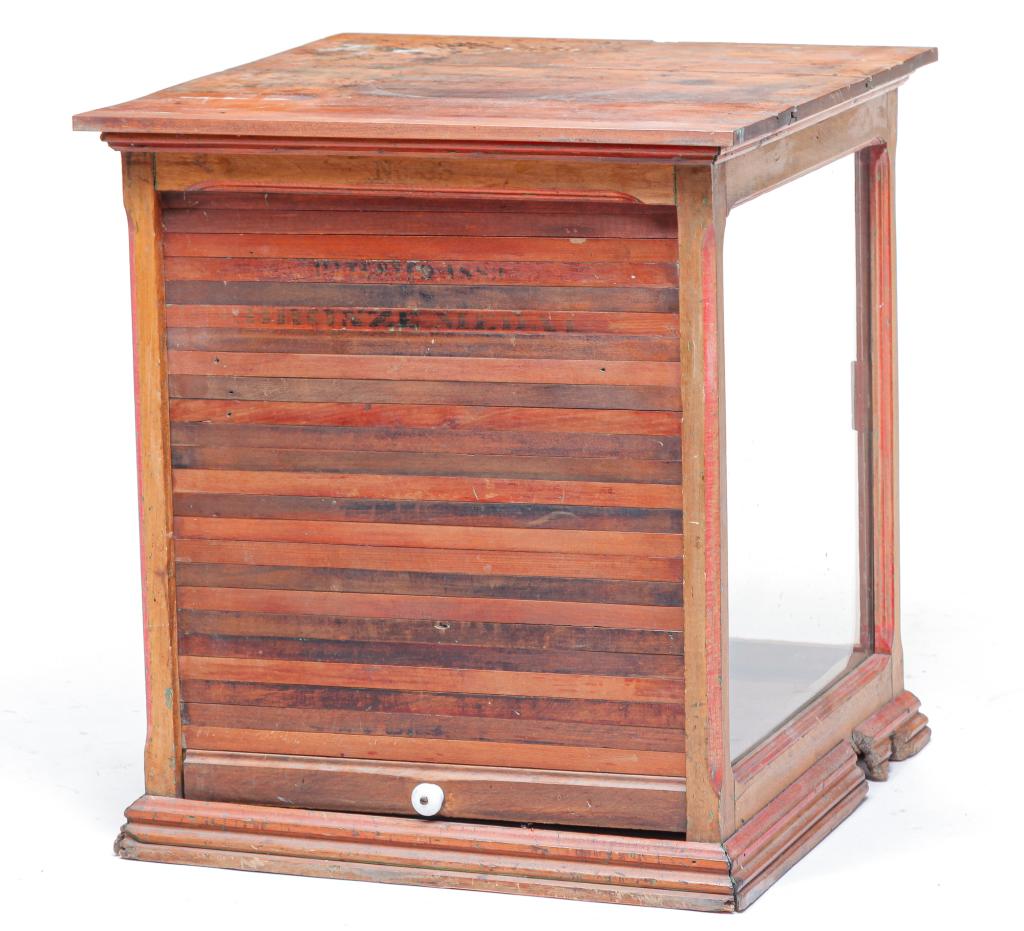 "E.T. BARNUM" TABLE TOP CHEESE SAFE. (1 of 7)