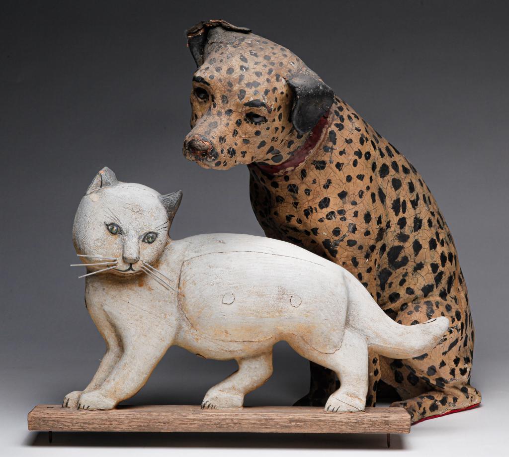 AMERICAN DOG DISPLAY AND FOLK ART CAT. (1 of 4)