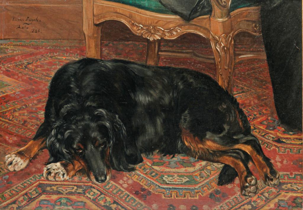 PORTRAIT OF A DOG BY LOUIS VAN ENGELEN. (1 of 4)