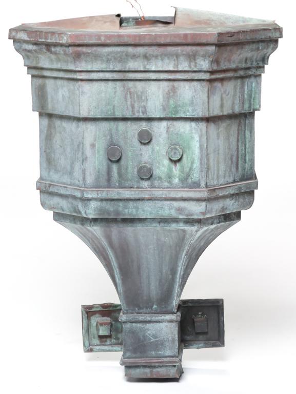 ENGLISH COPPER DOWNSPOUT. (1 of 4)