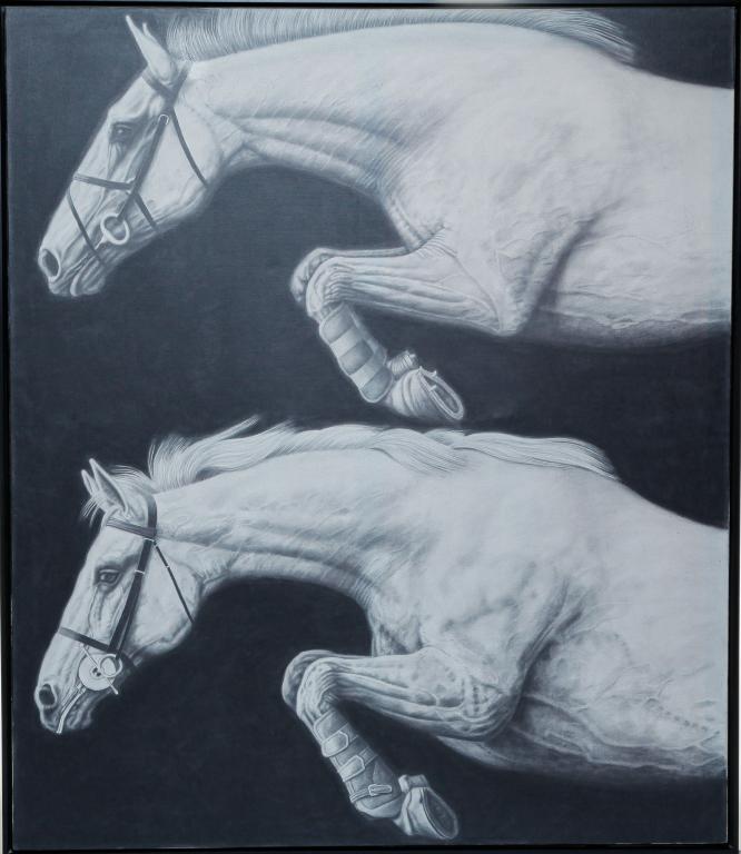 JUMPING HORSES BY JOSEPH PICCILLO. (1 of 3)