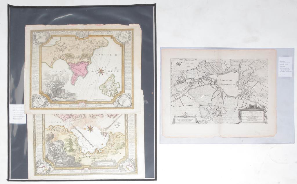 THREE EUROPEAN ENGRAVED MAPS. (1 of 7)