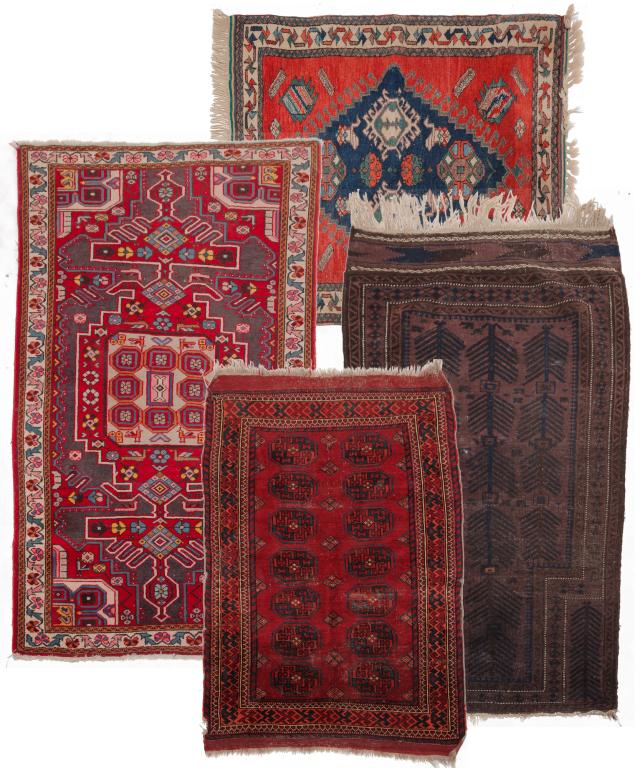 FOUR ORIENTAL AREA RUGS. (1 of 8)