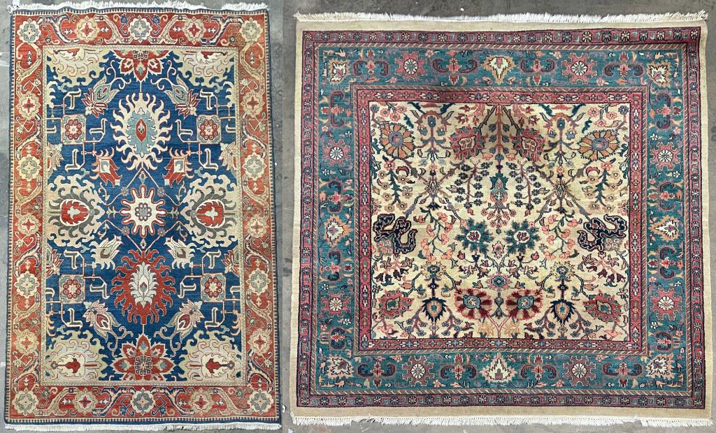 TWO ORIENTAL ROOMSIZE RUGS. (1 of 7)