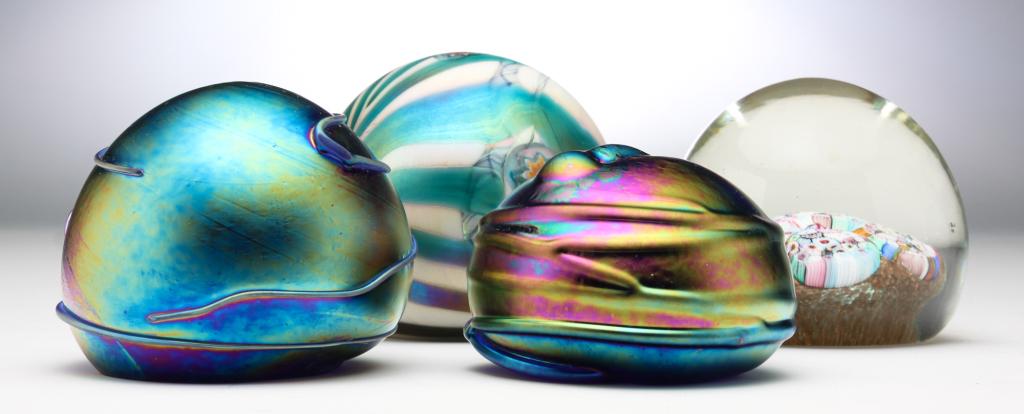 FOUR PAPERWEIGHTS. (1 of 5)