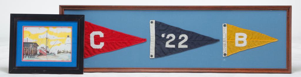 TWO FRAMED PIECES FROM MARTHA'S VINEYARD. (1 of 6)