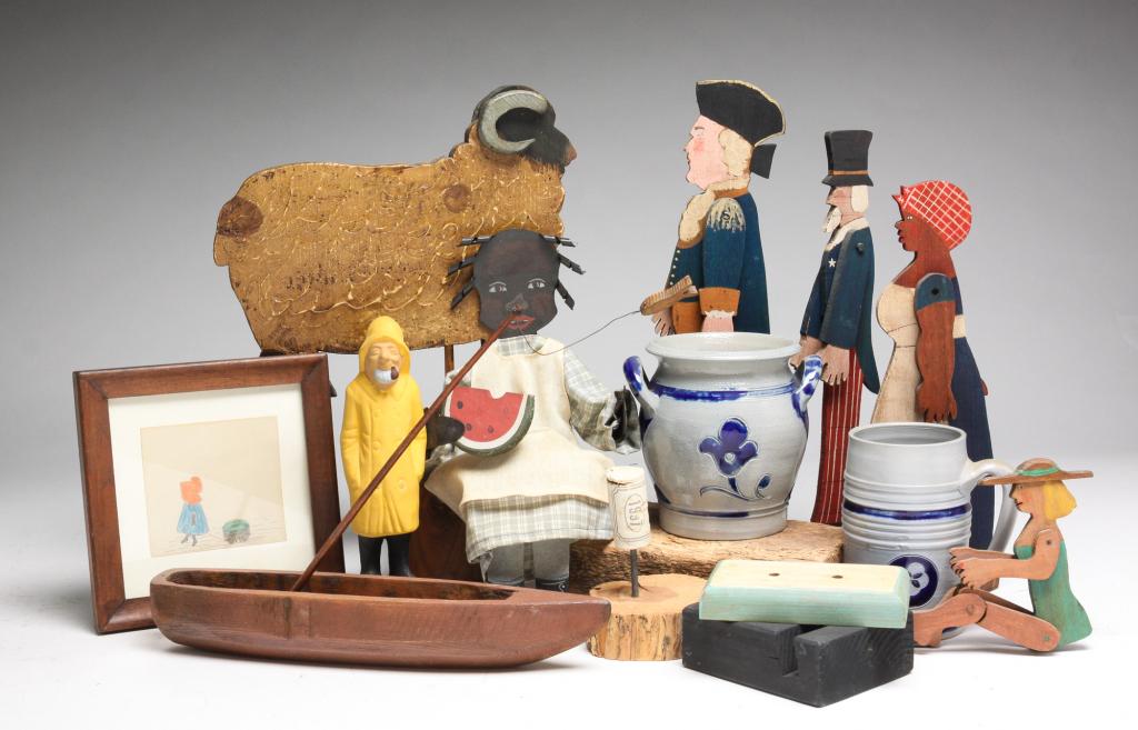 AMERICAN FOLK ART AND POTTERY. (1 of 7)