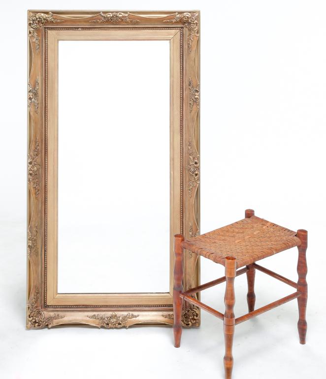 AMERICAN STOOL AND MIRROR. (1 of 4)