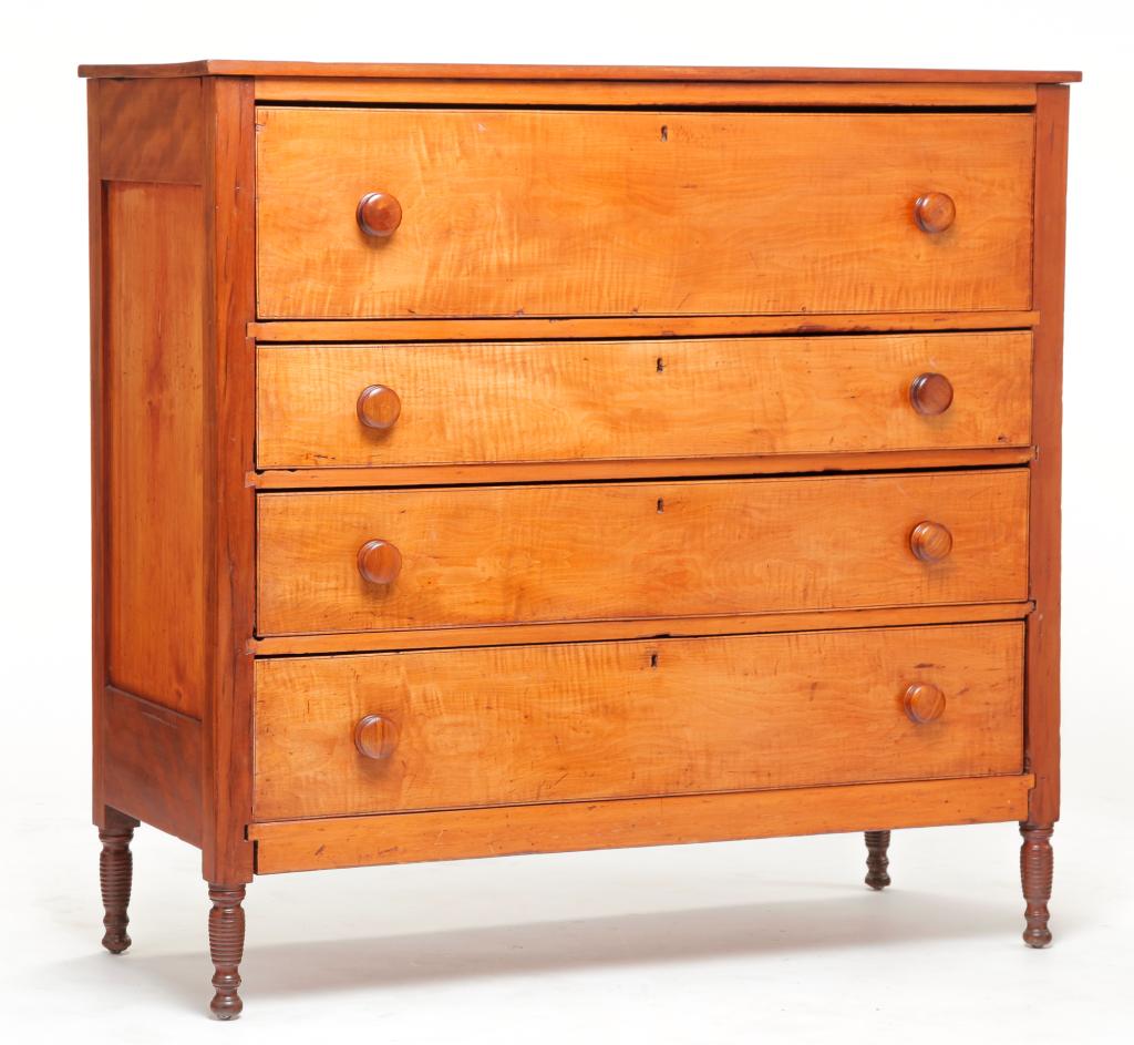 AMERICAN LATE SHERATON CHEST. (1 of 3)
