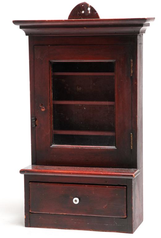 AMERICAN HANGING OR TABLETOP CABINET. (1 of 5)